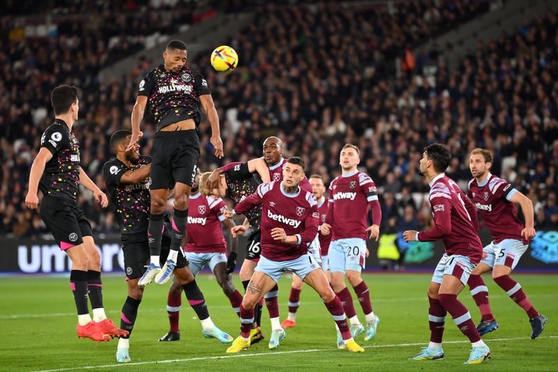 Made a staggering 14 clearances as Brentford beat West Ham 2-0 on Friday evening.