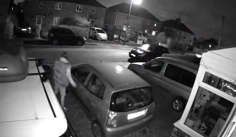 This person was trying car doors on January 2 at around 2.30am