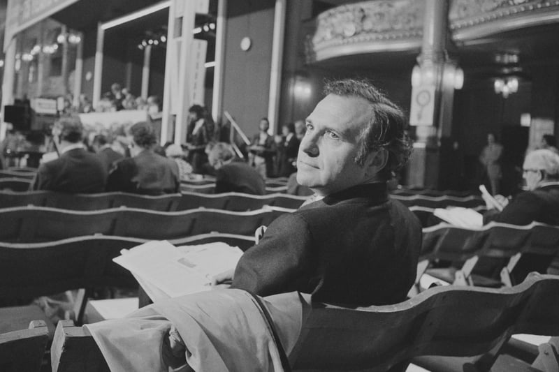 Stonehouse sits alone at the annual Labour Party Conference in Blackpool, UK, 30th September 1975