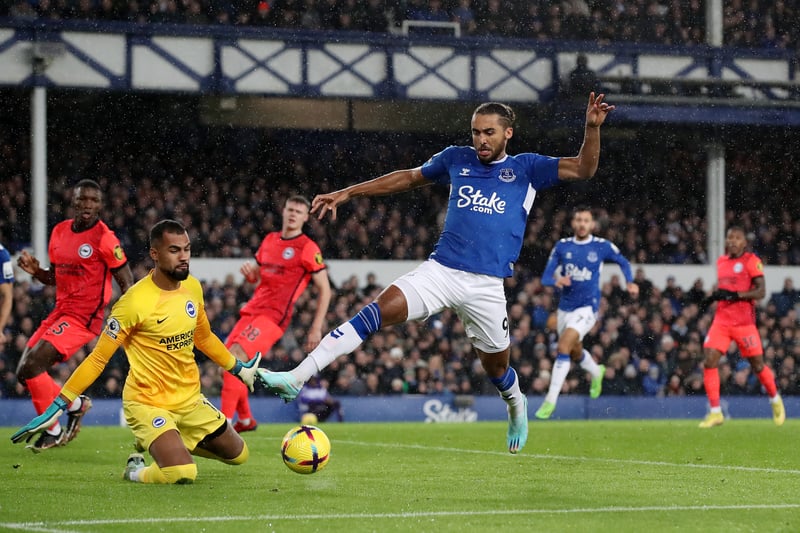 Had a penalty appeal in the first half and headed one effort wide. But careless on the ball on a couple of occasions. One dragged shot wide when Everton were four goals down summed his night up. Subbed on 83 mins. 