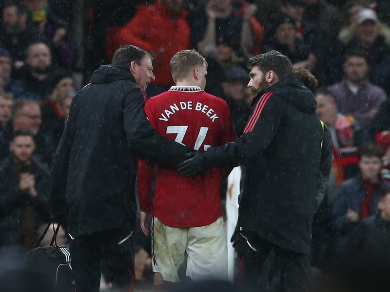 Was forced off in the closing stages of the first half after a strong tackle from Marcos Senesi, although the Bournemouth defender did appear to slip as he slid in to win the ball. Van de Beek played well during his 45 minutes on the pitch and pressed intensely while playing some nice passes.