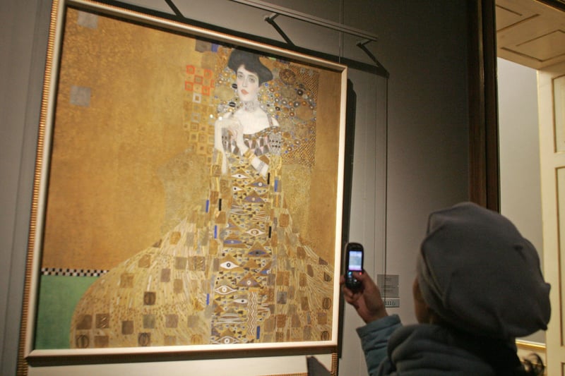 Gustav Klimt’s Portrait of Adele Bloch-Bauer I (1907), which features a female sitter with an incredible gold and black patterned dress, was bought by collector Ronald Lauder for $135 million in 2006, and it currently hangs at his New York museum, the Neue Galerie.

After a seven-year legal case, an arbitration court in 2005 ordered the Austrian government to return the five paintings to US resident Maria Altmann, the niece and heir of Bloch-Bauer, who fled Nazi-ruled Austria for the United States. The paintings, valued at more than $120 million, had been displayed at a Vienna museum since World War II after being seized by the Nazis when Germany annexed Austria in 1938.