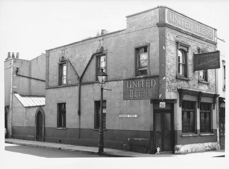 The Engineers Tavern could be found at 27 Barrow Road. It was one of several corner beer houses to be found in the area as its population grew during the mid-to-late 1800s. Throughout its lifetime, the pub would often be filled with railway employees from the nearby Barrow Road engine shed. In the 1930s, the pub would host local darts competitions. It would close in the early 1960s before the site was demolished in 1965 as part of the Barton Hill redevelopment plan.
