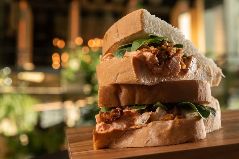If you need a sandwich in a hurry during Veganuary, Sndwch is offering no fewer than 10 different plant-based butties in its cafe at MediaCity and in various stores around the city. Photo: Jonathan Pow