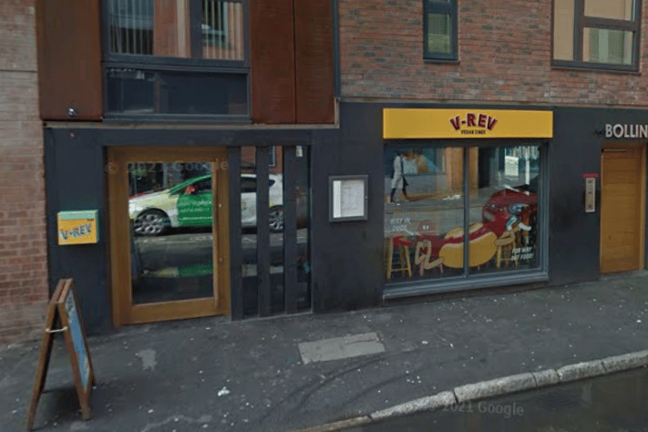 The vegan fast food and burger joint closed down in September 2022. Credit: Google Maps