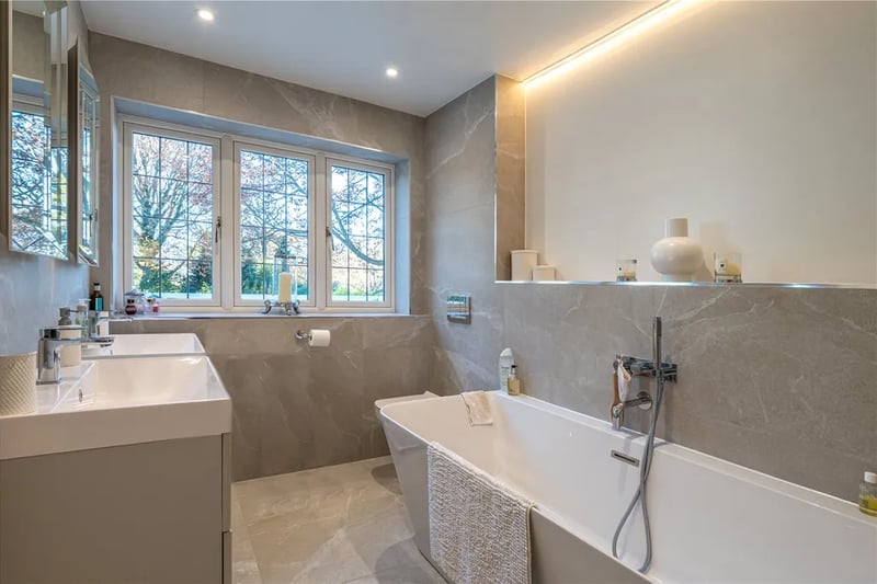 One of the bathrooms inside the stunning property