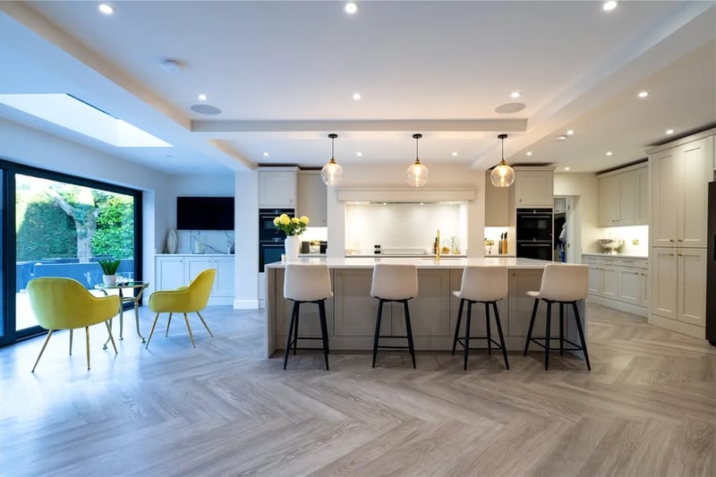 The chic kitchen area inside the 5-bed property