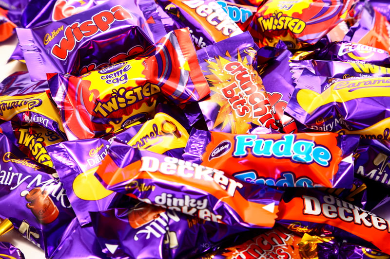 Cadbury Heroes are next up. The mini treats were the 6th most popular product between 2018 and 2021, with 10,775 consumers in 2021