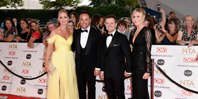 Ant and Dec attended the NTA’s with their wives, Anne-Marie Corbett and Ali Astall.