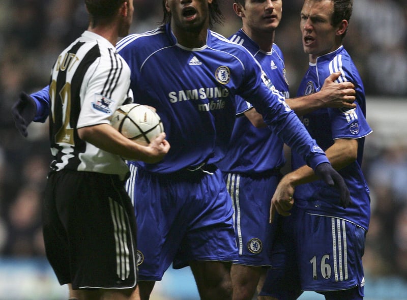 A Magpies side ravaged by injuries faced Jose Mourinho’s Chelsea for the second time in a week - and Didier Drogba grabbed the only goal of the game with a controversial free-kick seven days after scoring the only goal in a Premier League meeting at Stamford Bridge.