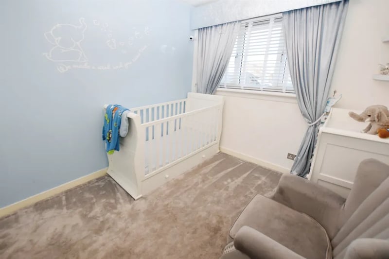 The second bedroom is perfect for an office/study or for a growing family 