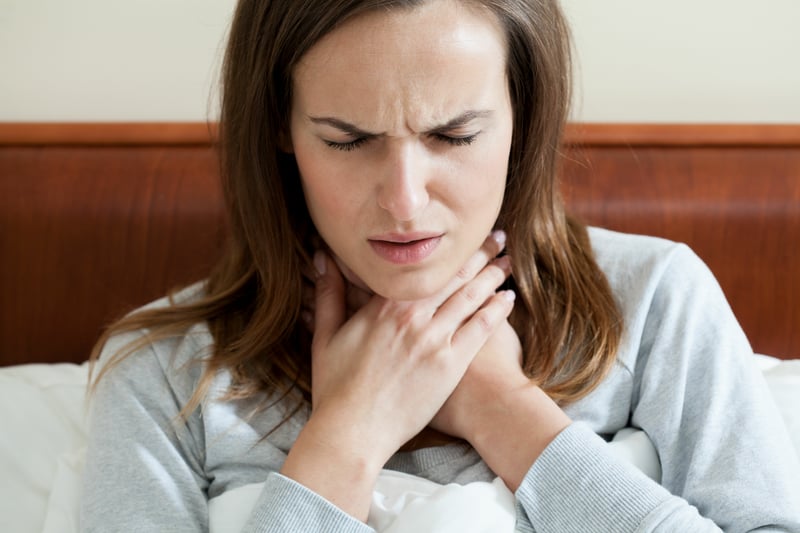 A total of 40% of people infected with Covid have reported developing a hoarse or croaky voice on the ZOE app before starting to feel unwell. Studies have found there is a connection between Covid and vocal cord mobility, with the infection increasing the risk of vocal cord paralysis due to peripheral nerve damage. This is often an early sign of infection and will usually give way to a sore throat.