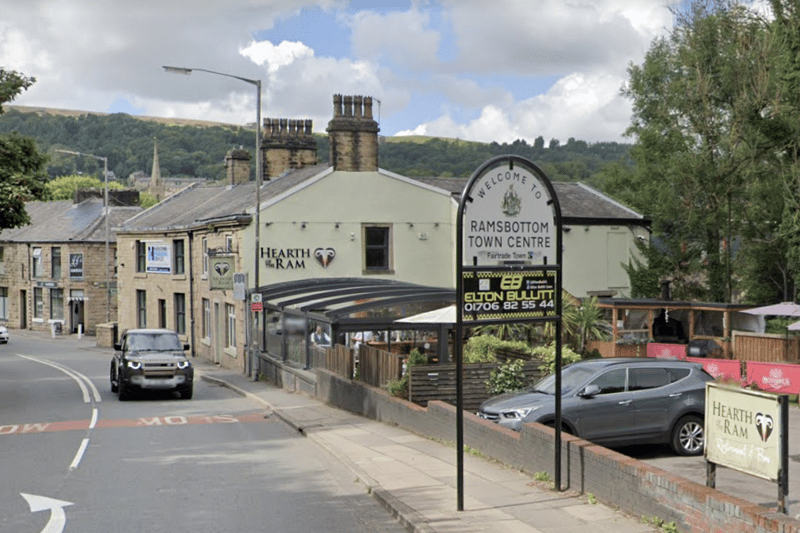 Ramsbottom in Bury is home to Dick Field Clough, Lower Dickfield and Deep Clough. Credit: Google Maps