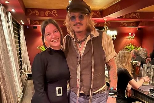 Johnny Depp at Varanasi restaurant in Birmingham