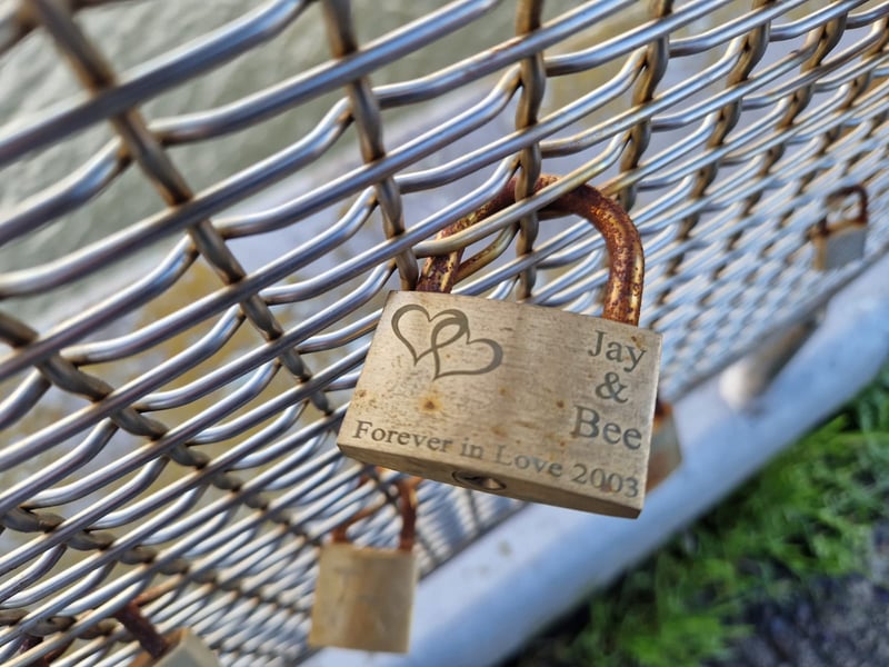 Many of the messages are decades old despite the council removing some of the padlocks.