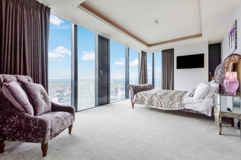One of the bedrooms with a view.