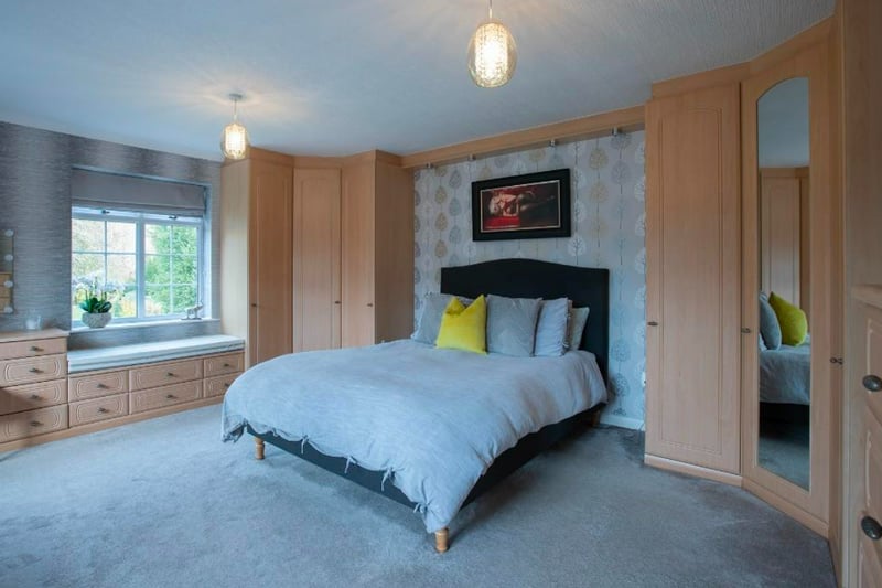 The bedrooms are fitted with wardrobes and have double glazed windows.  (Photo - Rightmove)