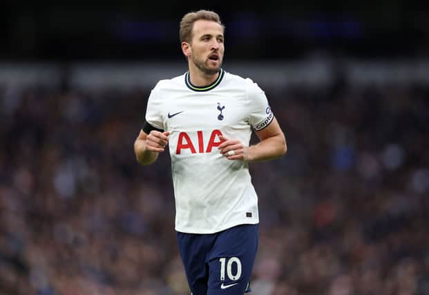 Harry Kane of Tottenham Hotspurs in action during the Emirates FA Cup third round match between Tottenham Hotspurs and Portsmouth  (Photo by Julian Finney/Getty Images)