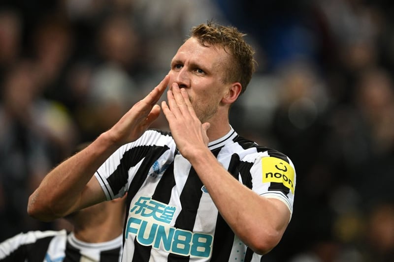 What a night for Burn at St James’ Park on Tuesday after scoring his first Newcastle goal in front of the Gallowgate. Fitting, 