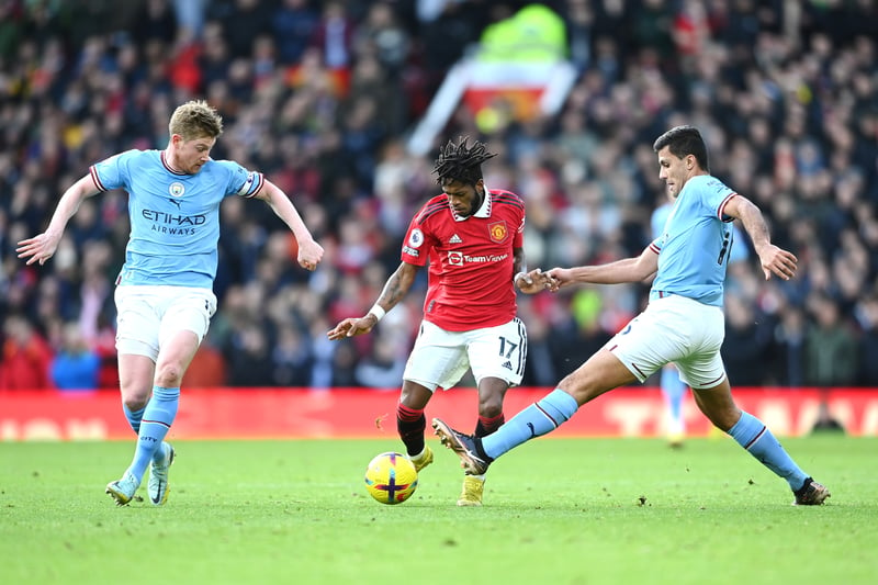 Kept Kevin De Bruyne quiet for most of the first half, but found it more difficult after the break. Fred added plenty of energy to United’s midfield.