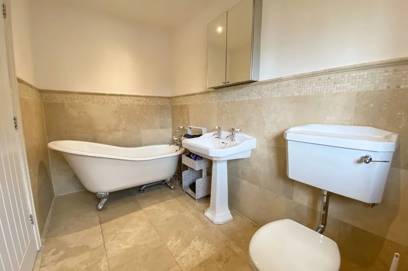 One of the bathrooms in the modern property
