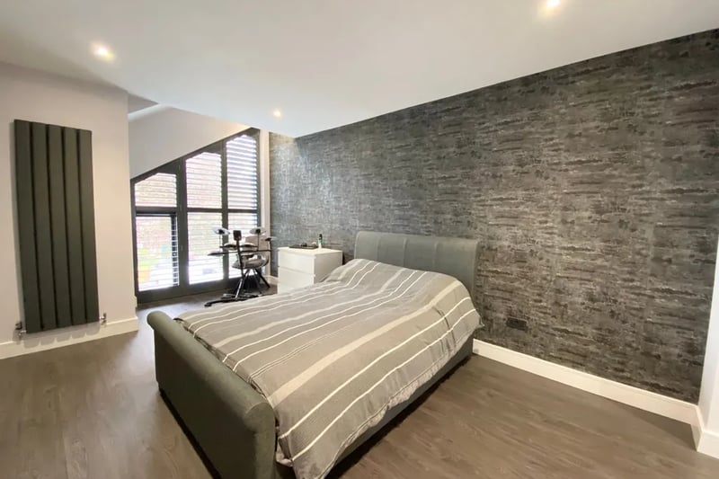 One of the bedrooms in the Worsley property