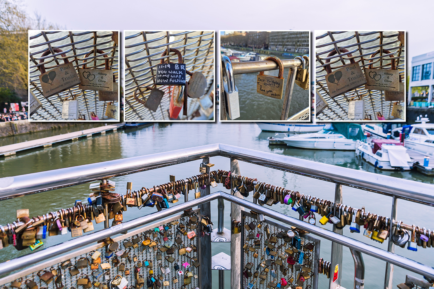 Pero’s Bridge has become a canvas for visitors to express their personal messages to their loved ones.