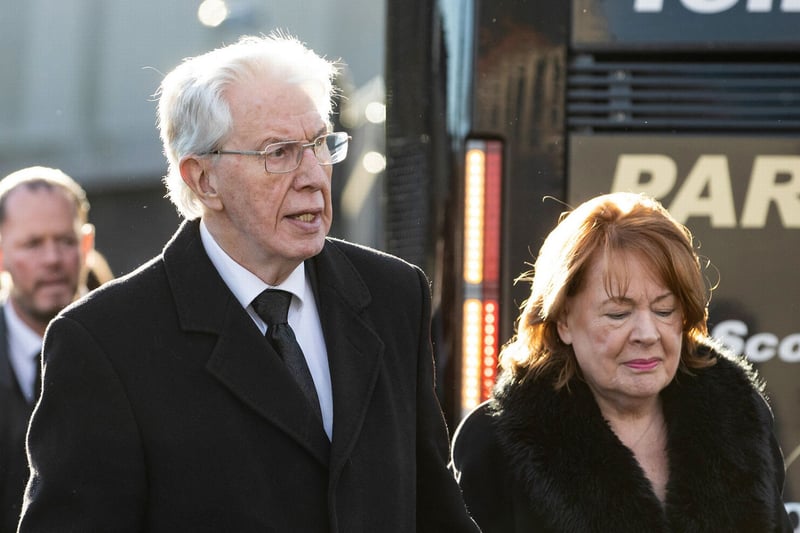 Lisbon Lion Jim Craig is accompanied by his wife Sharlene.