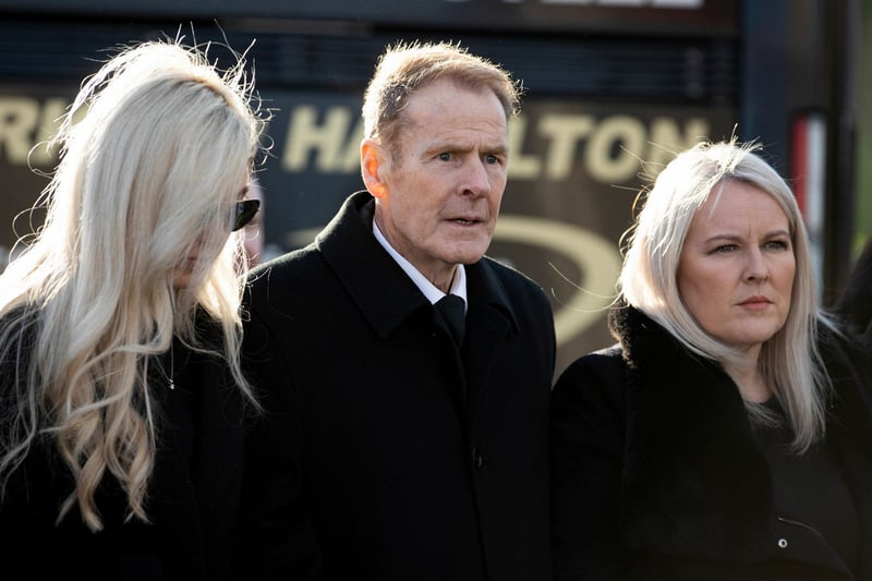Despite his own recent health scare, Celtic legend Murdo MacLeod was present at the funeral alongside his daughter, Marina