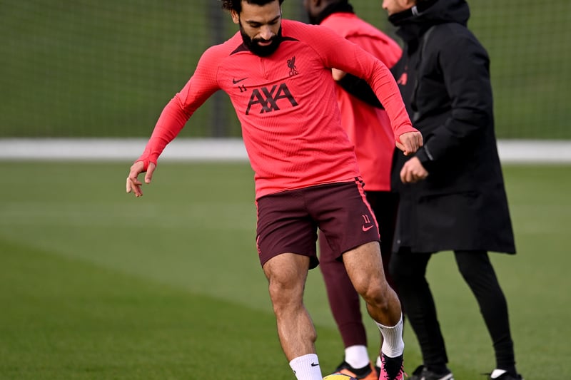 Liverpool are struggling for senior attacking players and Salah’s durability means he’s s strong contender to start.