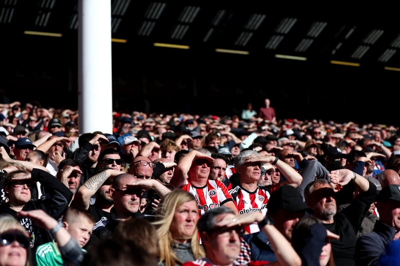 Sheffield United have an average home attendance of 28,798 for the season so far