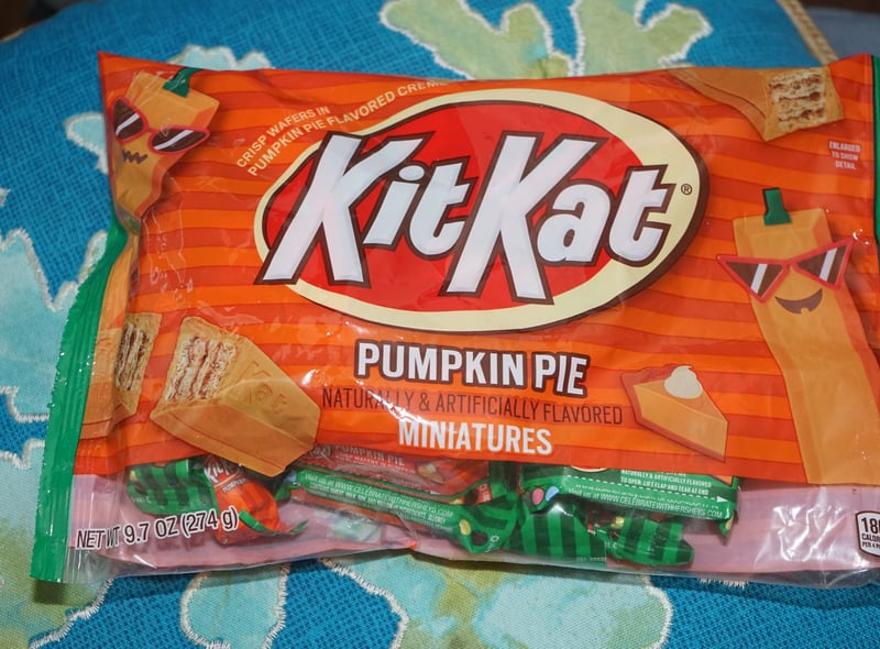 Pumpkin pie Kit Kat is available in the US - where it’s not created by Nestle by Hersheys. It’s a seasonal edition and is available around fall making it a great Halloween treat. (Photo - Like_the_Grand_Canyon/Flickr)