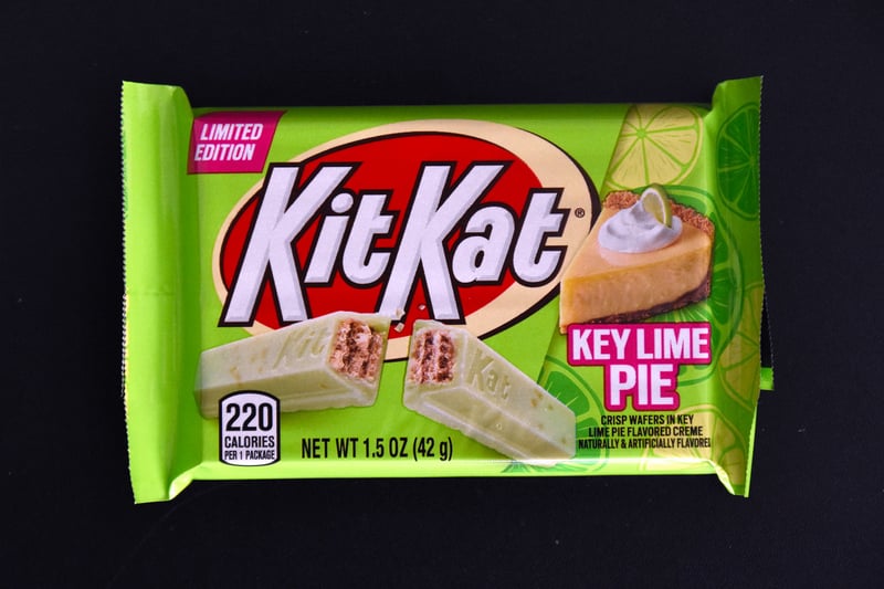 Key Lime Pie Kit Kat is  owned by Hershey and available in the US. The crisp wafers are covered in key lime pie flavoured creme. It’s a sweet and tangy treat that can be a blast for your tastebuds. (Photo - jpellgen (@1179_jp)/ Flickr)