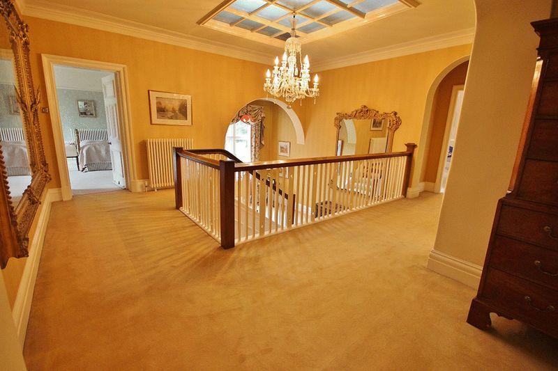 The staircase is a focal point to the house.