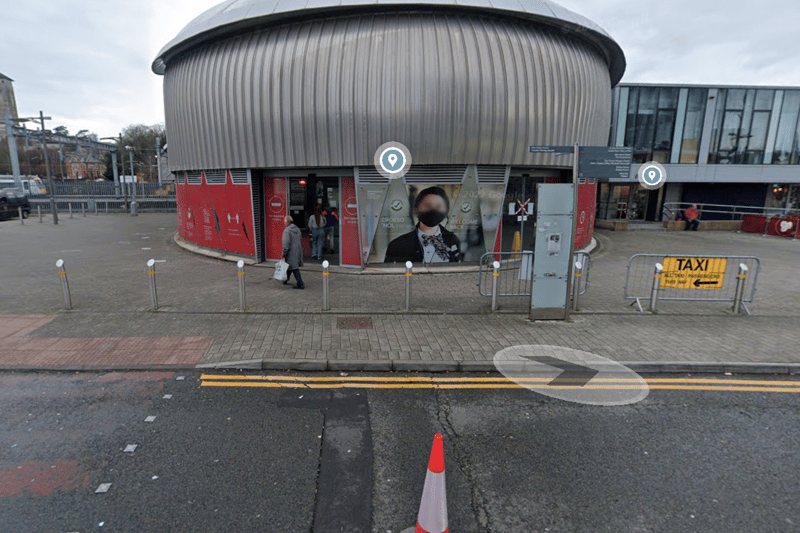 Newport Station, Newport, Wales, was determined to be ugly by 25.73% of people. Photo by Google.