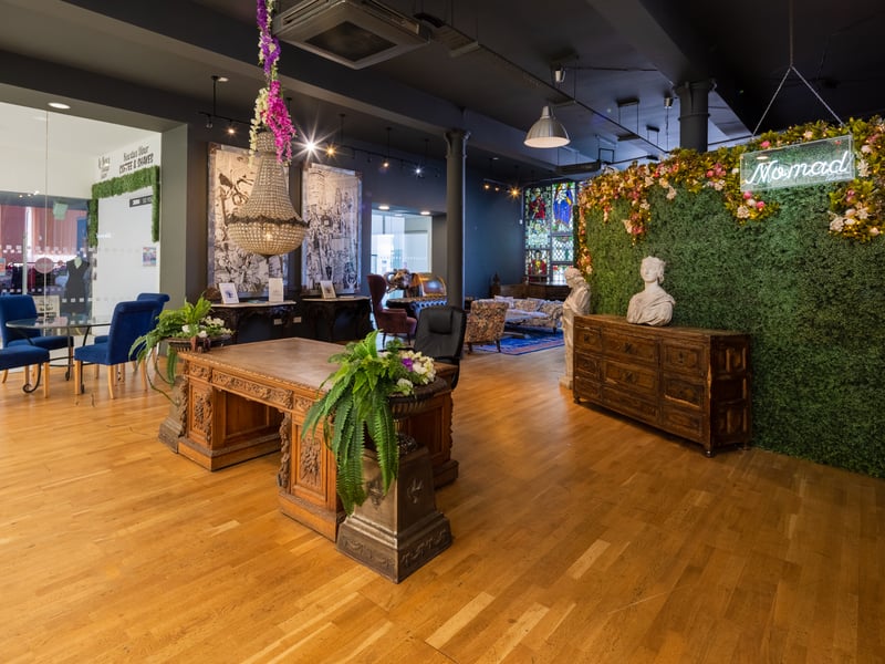 Zellig reception area at the Custard Factory in Digbeth, Birmingham