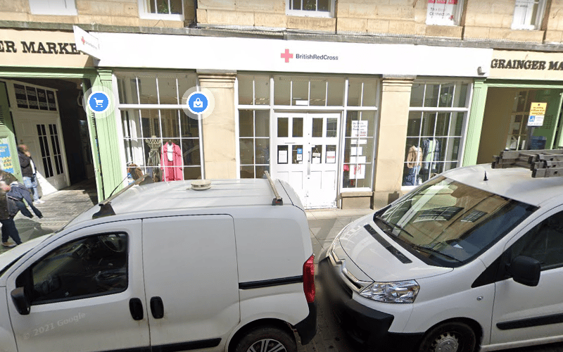 British Red Cross can be found on Nun Street, near a Grainger Market entrance.