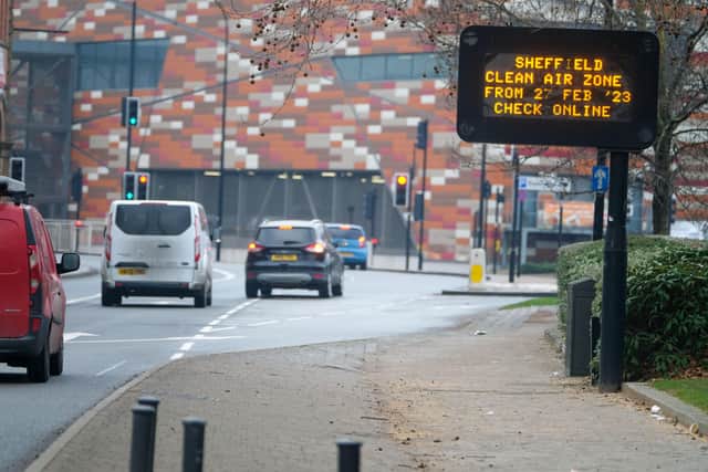 Sheffield’s Clean Air Zone will come into force on February 27. Picture by Dean Atkins