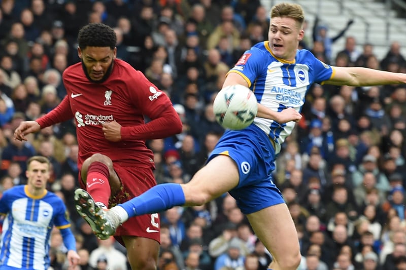 Made several clearances and blocks, while his pace proved important in the first half. But turned his back for Brighton’s winner inside the area.