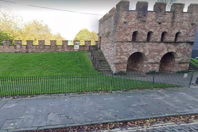 Train passengers coming into the city from the north will pass Manchester’s Roman remains from the viaduct near Deansgate, but seeking them out and exploring brings 2,000 years of history to life. Photo: Google