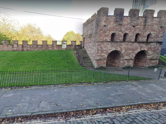 Train passengers coming into the city from the north will pass Manchester’s Roman remains from the viaduct near Deansgate, but seeking them out and exploring brings 2,000 years of history to life. Photo: Google