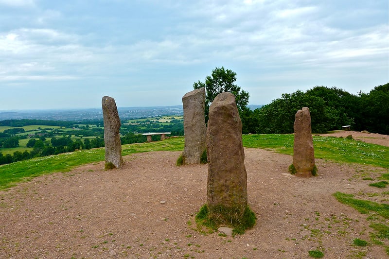 Clent Hills is a stunning countryside haven in the heart of the busy Midlands. You can walk up to the Four Stones - which were built by Lord Lyttelton in the 1800s. (Photo credit: Pianoplonkers/Wikimedia Commons) 