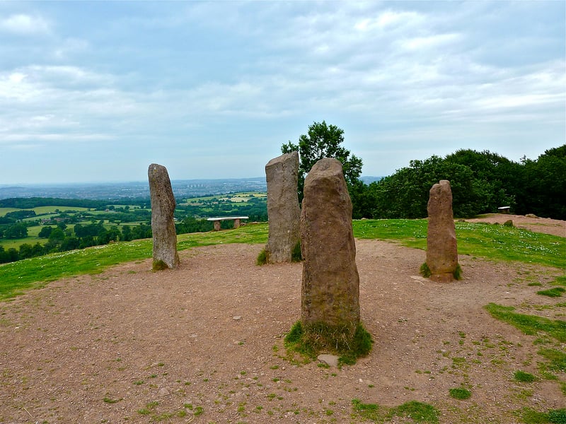 Clent Hills is a stunning countryside haven in the heart of the busy Midlands. You can walk up to the Four Stones - which were built by Lord Lyttelton in the 1800s. (Photo credit: Pianoplonkers/Wikimedia Commons) 