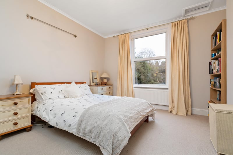 One of the property’s spacious and bright bedrooms. This would be perfect room for one of the children