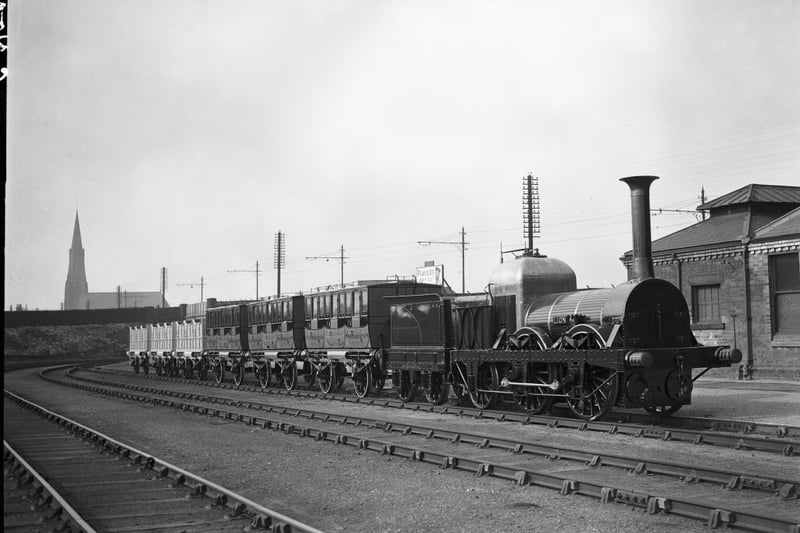 The Liverpool-Manchester Railway, opened in 1830, was the first steam-powered inter-city railway in the world.  (Photo by S. R. Gaiger/Topical Press Agency/Hulton Archive/Getty Images)
