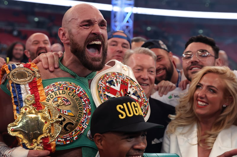 World heavyweight boxing champion Tyson Fury has an estimated net worth of £54million. He is from Wythenshawe. (Photo by Julian Finney/Getty Images)