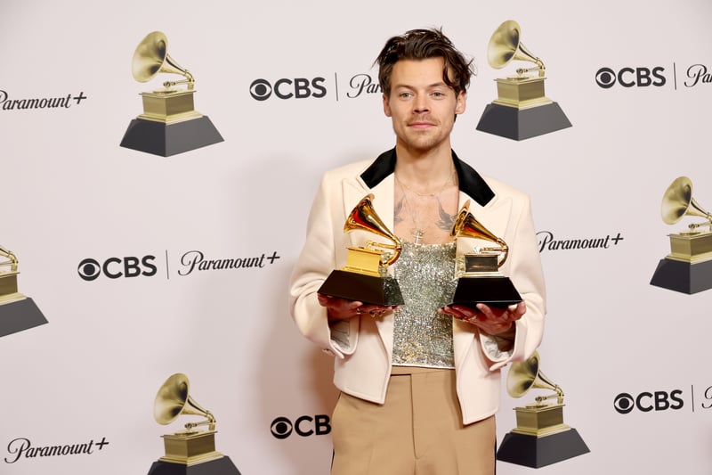 Harry Styles, the winner of Best Pop Vocal Album and Album of the Year for Harry’s House.