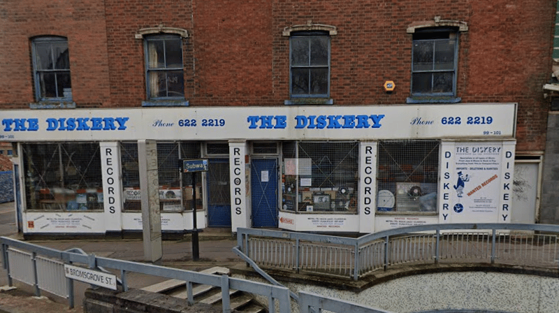 The Diskery on Bristol Street is one of the longest-surviving record shops in England. Situated in central Birmingham, Morris Hunting first opened its doors in 1952 and has only ever shifted location twice. (Photo - Google Maps) 