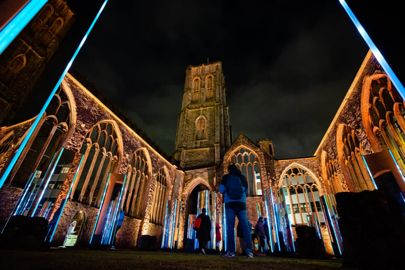 Continuum by Illumaphonium invites visitors to walk between 25 mirrored monoliths at Temple Church