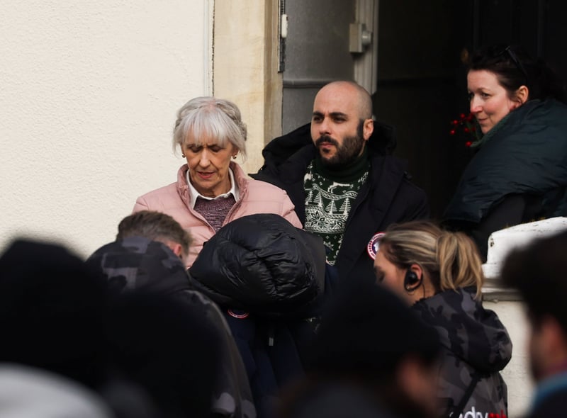Actress Anita Dobson filming for Dr Who which continues today in Bristol with Clifton once again doubling up for Notting Hill.
